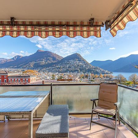 Imperial Of Lugano 4 With A Lake View Behind The Station And 10 Min From The Lake Lägenhet Exteriör bild